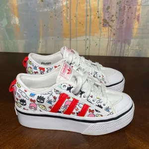 Adidas x Hello Kitty NIZZA Platform Shoes size 3.5
