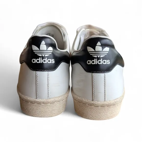 Adidas x PRADA Collab Cloud White &amp; Black Superstar Trainers Shoes Womens Sz 5.5