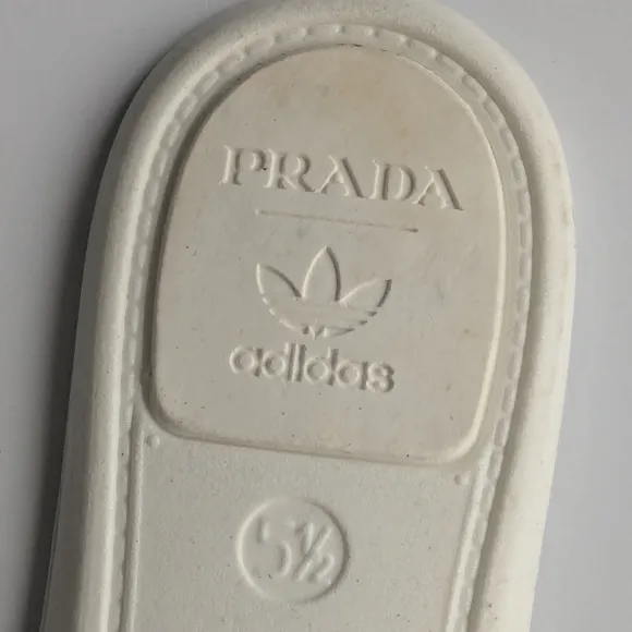 Adidas x PRADA Collab Cloud White &amp; Black Superstar Trainers Shoes Womens Sz 5.5