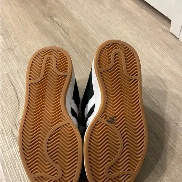 Adidas Youth Black and White Sneakers