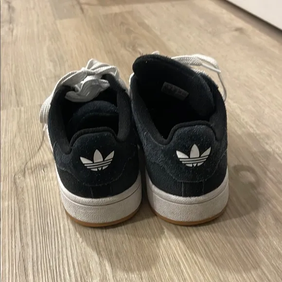 Adidas Youth Black and White Sneakers