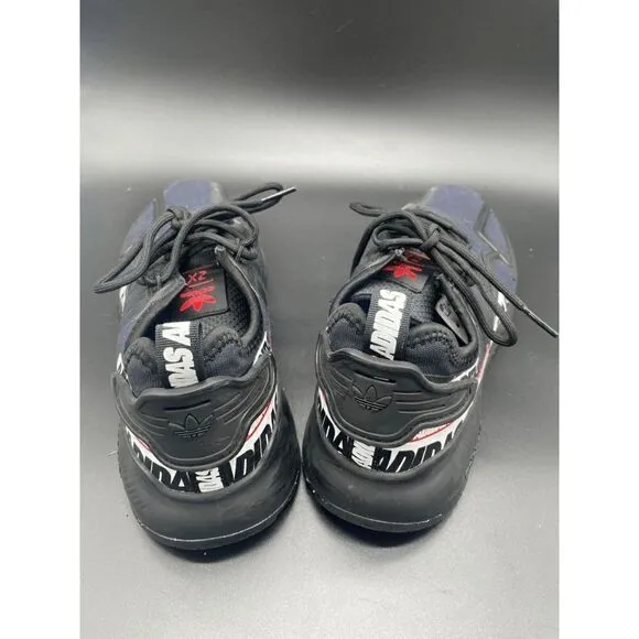 Adidas ZX 2K Boost 'Bold Logo Graphic - Black' Sneakers Running Shoes US Men's 7