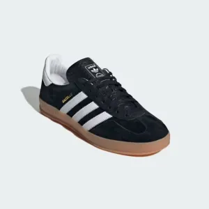 Adidas Gazelle H06259 Sneakers Men's US 11 Black White Suede Indoor Shoes TF2416