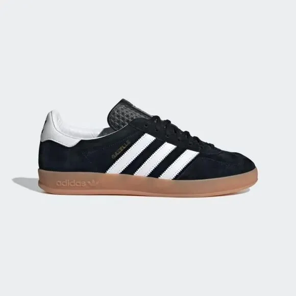 Adidas Gazelle H06259 Sneakers Men's US 11 Black White Suede Indoor Shoes TF2416