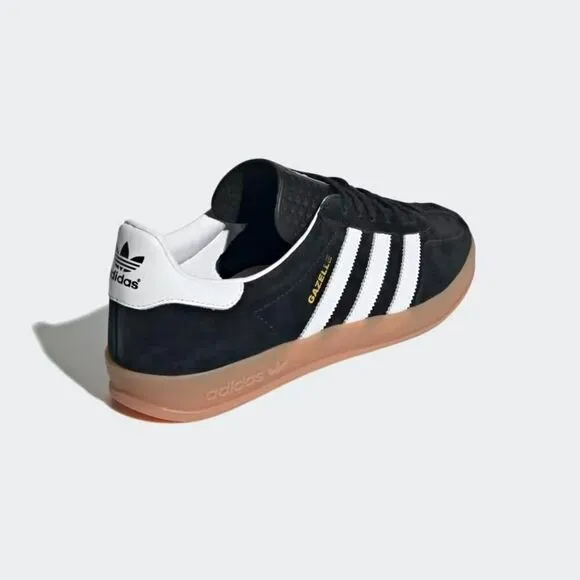 Adidas Gazelle H06259 Sneakers Men's US 11 Black White Suede Indoor Shoes TF2416