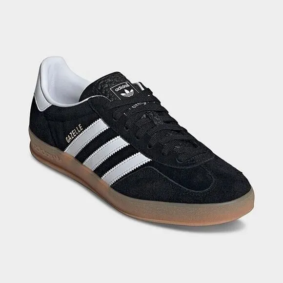 Adidas Gazelle Indoor JI2060 Sneaker Men Black White Suede Lifestyle Shoes FD827