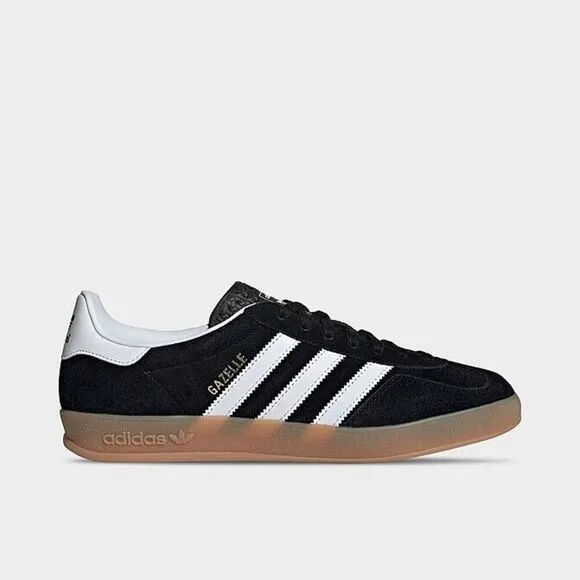 Adidas Gazelle Indoor JI2060 Sneaker Men Black White Suede Lifestyle Shoes FD827