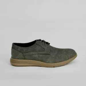 Adolfo Gianluca Plain Toe Casual Oxford Shoes Size 10 Grey Faux Leather NEW