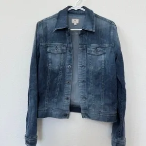 AG Adriano Goldschmied Denim Jacket Blue Stretch Jean Layering Women S Casual