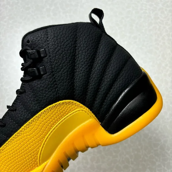 Air Jordan 12 Retro “University Gold”Black Sneakers Shoes for Men