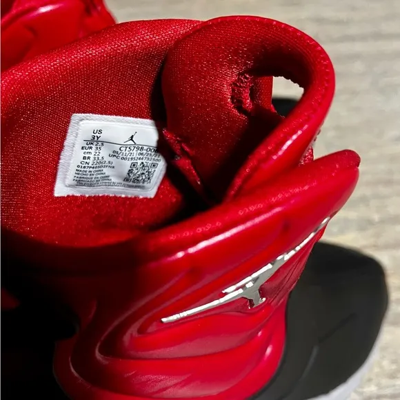 Air Jordan Drip 23 CT5798-006 Red and Black Sneakers/ Rain Shoes