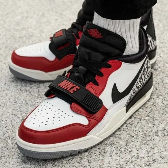 Air Jordan Legacy 312 Low Chicago Men's Shoes Sneakers White Black Red