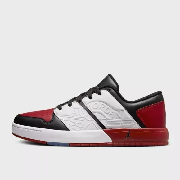 Air Jordan NU Retro 1 Low Chicago Varsity Red Black White Mens Shoes Sneakers