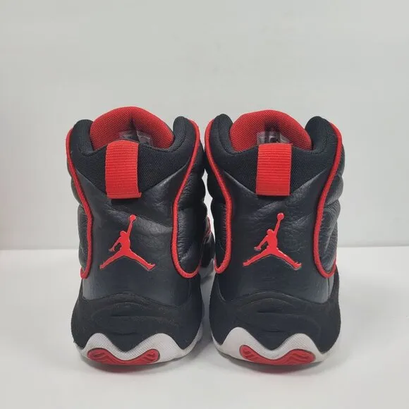 Air Jordan Pro Strong Bred Black Red Sneakers DC8418-061 US Size 10