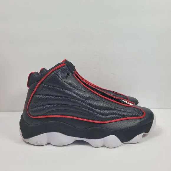 Air Jordan Pro Strong Bred Black Red Sneakers DC8418-061 US Size 10