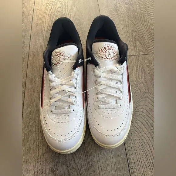 Air Jordan 2 Low Black Satin Women's Shoes