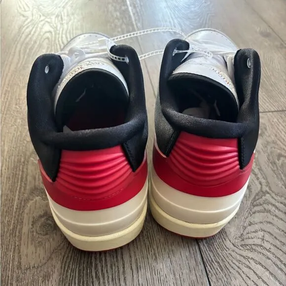 Air Jordan 2 Low Black Satin Women's Shoes