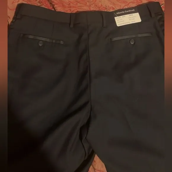 Alberto Cardinali Black Dress Pants