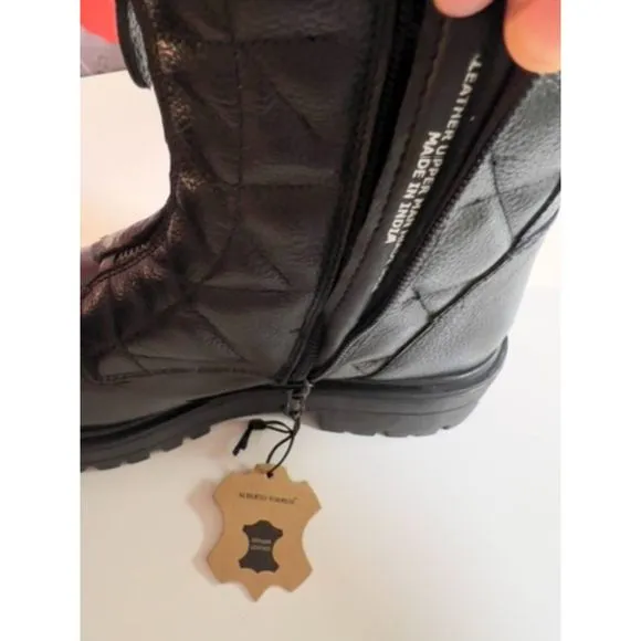 Alberto Torresi Size 38 (W7) Quilted ankle boots. NWT.