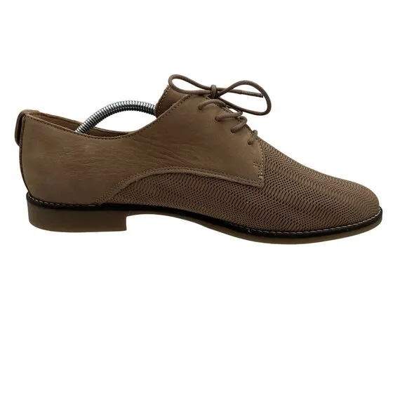 ALDO NEW Mens10 Maedagua Lace Up Oxford Shoes Suede Mesh Beige Portugal Made