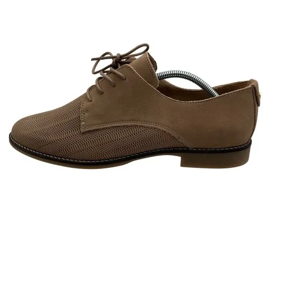 ALDO NEW Mens10 Maedagua Lace Up Oxford Shoes Suede Mesh Beige Portugal Made