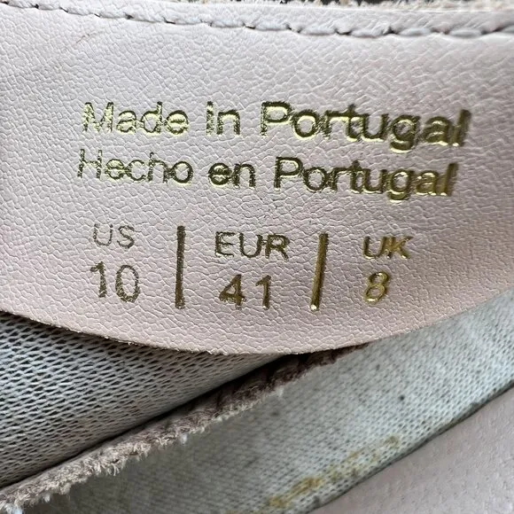 ALDO NEW Mens10 Maedagua Lace Up Oxford Shoes Suede Mesh Beige Portugal Made