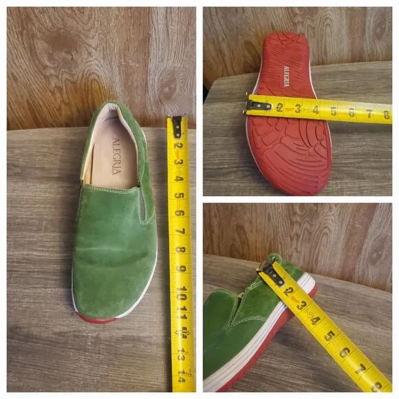 Alegria Aaron Slip On Casual Shoes Mens Size 43 US 9.5 Green