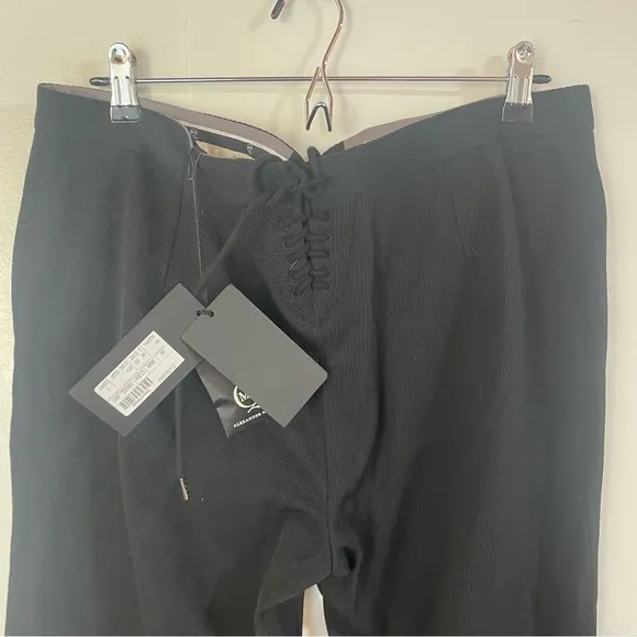 Alexander McQueen MCQ Mens Dress Pants Black Size 46 Luxury