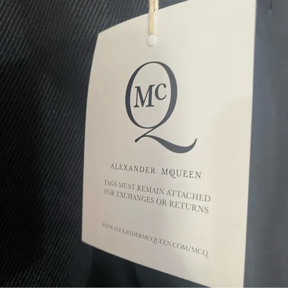 Alexander McQueen MCQ Mens Dress Pants Black Size 46 Luxury