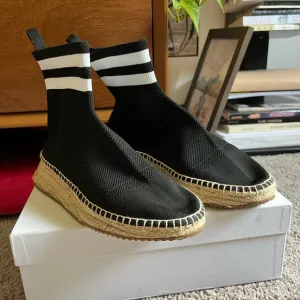 Alexander Wang Black and White Ankle Boots