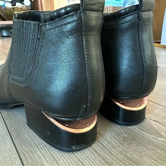 Alexander Wang | Kori Black Leather Ankle Boots Booties
