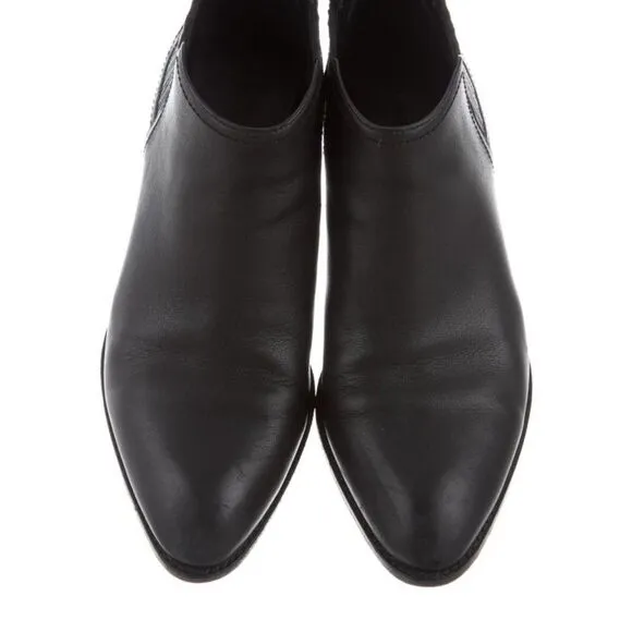 Alexander Wang | Kori Black Leather Ankle Boots Booties
