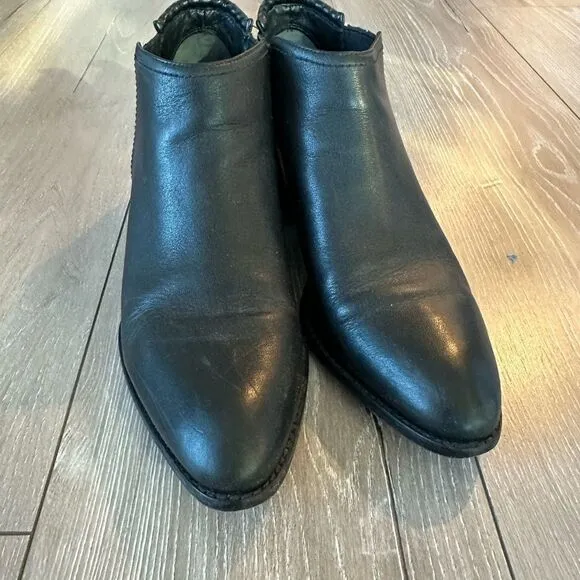Alexander Wang | Kori Black Leather Ankle Boots Booties
