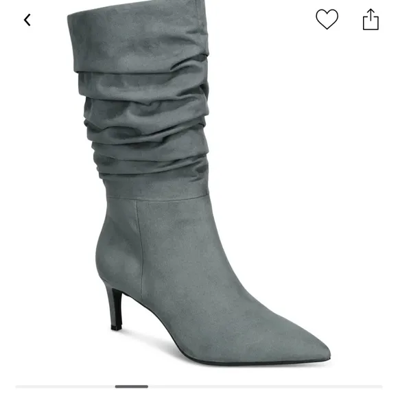 ALFANI WOMEN'S GRAY LISSA SLOUCH BOOTS NIB SIZE 9