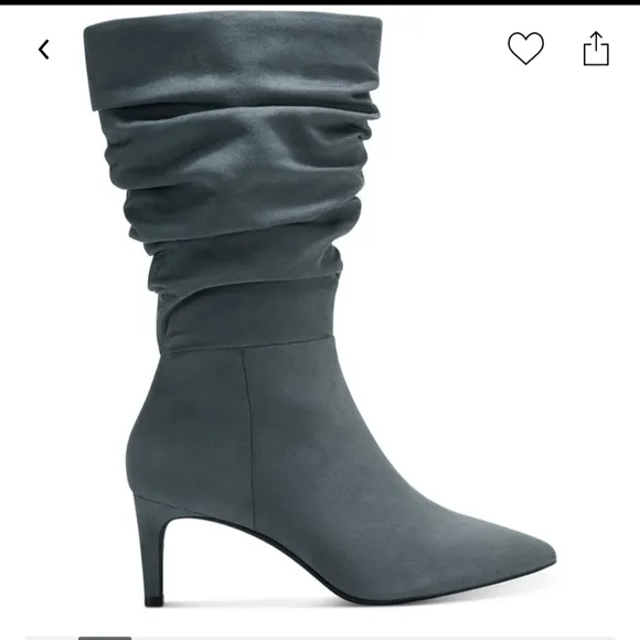 ALFANI WOMEN'S GRAY LISSA SLOUCH BOOTS NIB SIZE 9