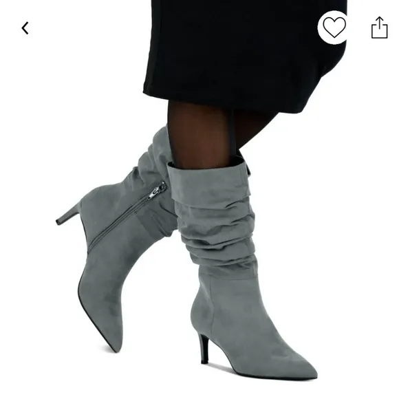 ALFANI WOMEN'S GRAY LISSA SLOUCH BOOTS NIB SIZE 9