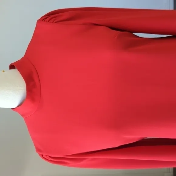 Alice   Olivia Bailey Flare Sleeves Mini Dress Red 0 minimalist contemporary