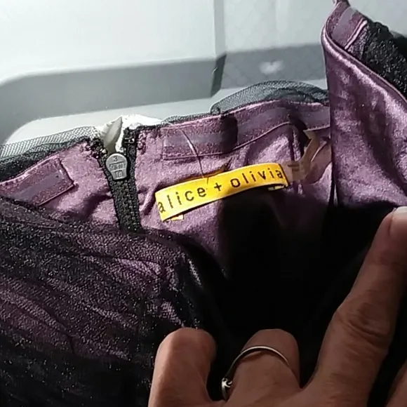 Alice Olivia cocktail Dress 6 strapless nwot