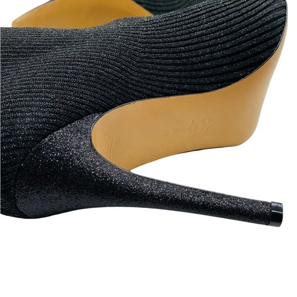 Alice   Olivia Women's Boots Darbin Black Stretch Heeled Point Toe Ankle Size 9