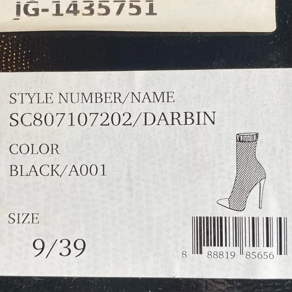 Alice   Olivia Women's Boots Darbin Black Stretch Heeled Point Toe Ankle Size 9