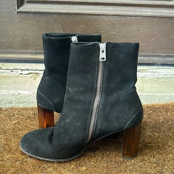 All Saints Roka Suede Ankle Boots Sz 39 Suede Booties
