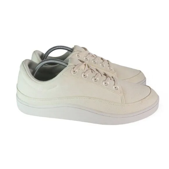 Allbirds Canvas Pacers Everyday Sneakers Natural White / Blizzard Sole Men's 10