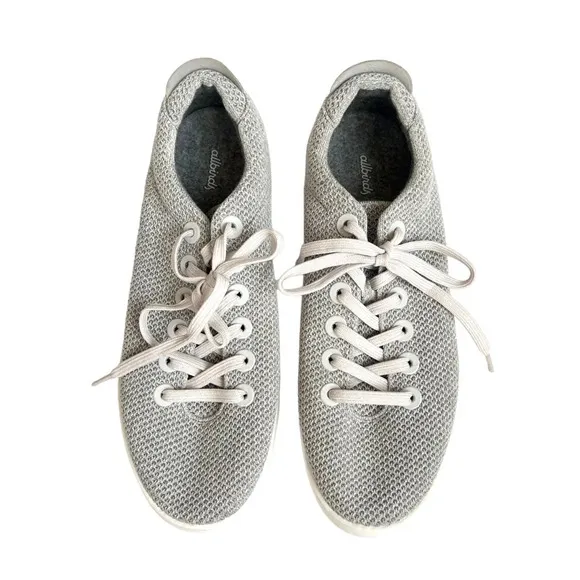 Allbirds Men's Tree Pipers Size 12 Gray Knit Sneakers Luna White Sole Size 13