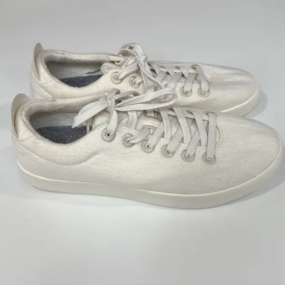 Allbirds Men's Wool Pipers in Natual White Sneakers Shoes Lace Up Size 10