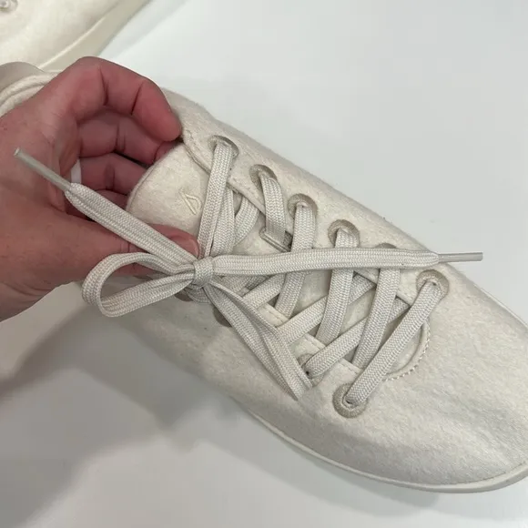 Allbirds Men's Wool Pipers in Natual White Sneakers Shoes Lace Up Size 10