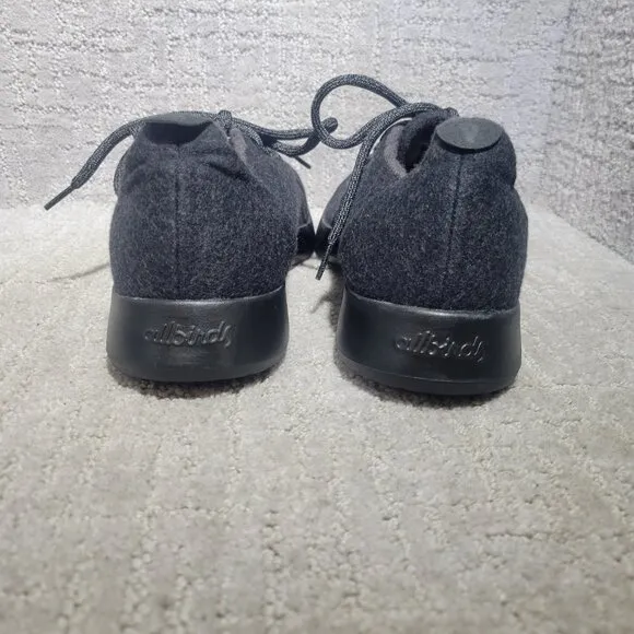 Allbirds  Natural Black Merino Wool Runners Lace Up Sneaker Men's US 12,13,14
