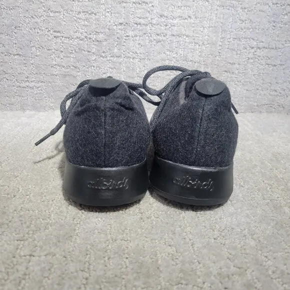 Allbirds  Natural Black Merino Wool Runners Lace Up Sneaker Men's US 12,13,14