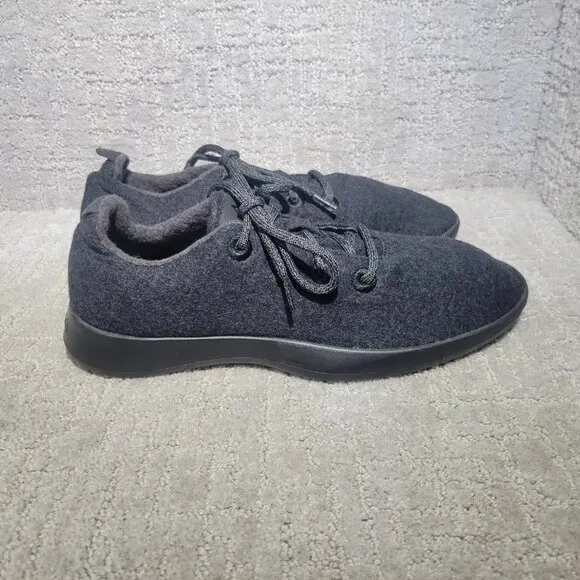 Allbirds  Natural Black Merino Wool Runners Lace Up Sneaker Men's US 12,13,14