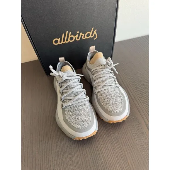 ALLBIRDS Women's New Trail Runners SWT Gray/Khaki Sole Traction Shoes 5.5 Sneake