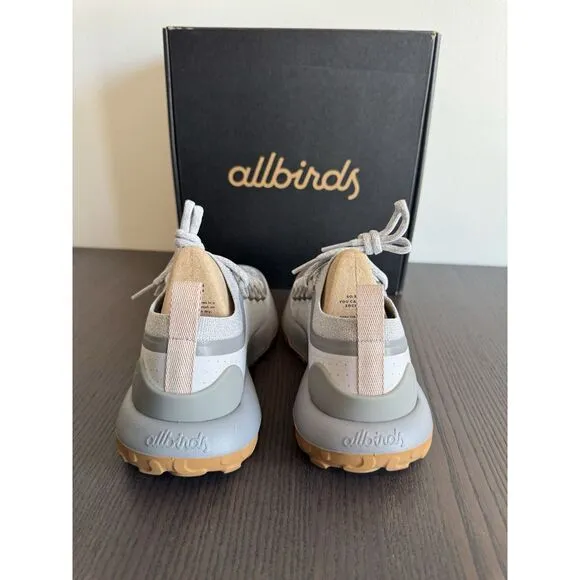 ALLBIRDS Women's New Trail Runners SWT Gray/Khaki Sole Traction Shoes 5.5 Sneake